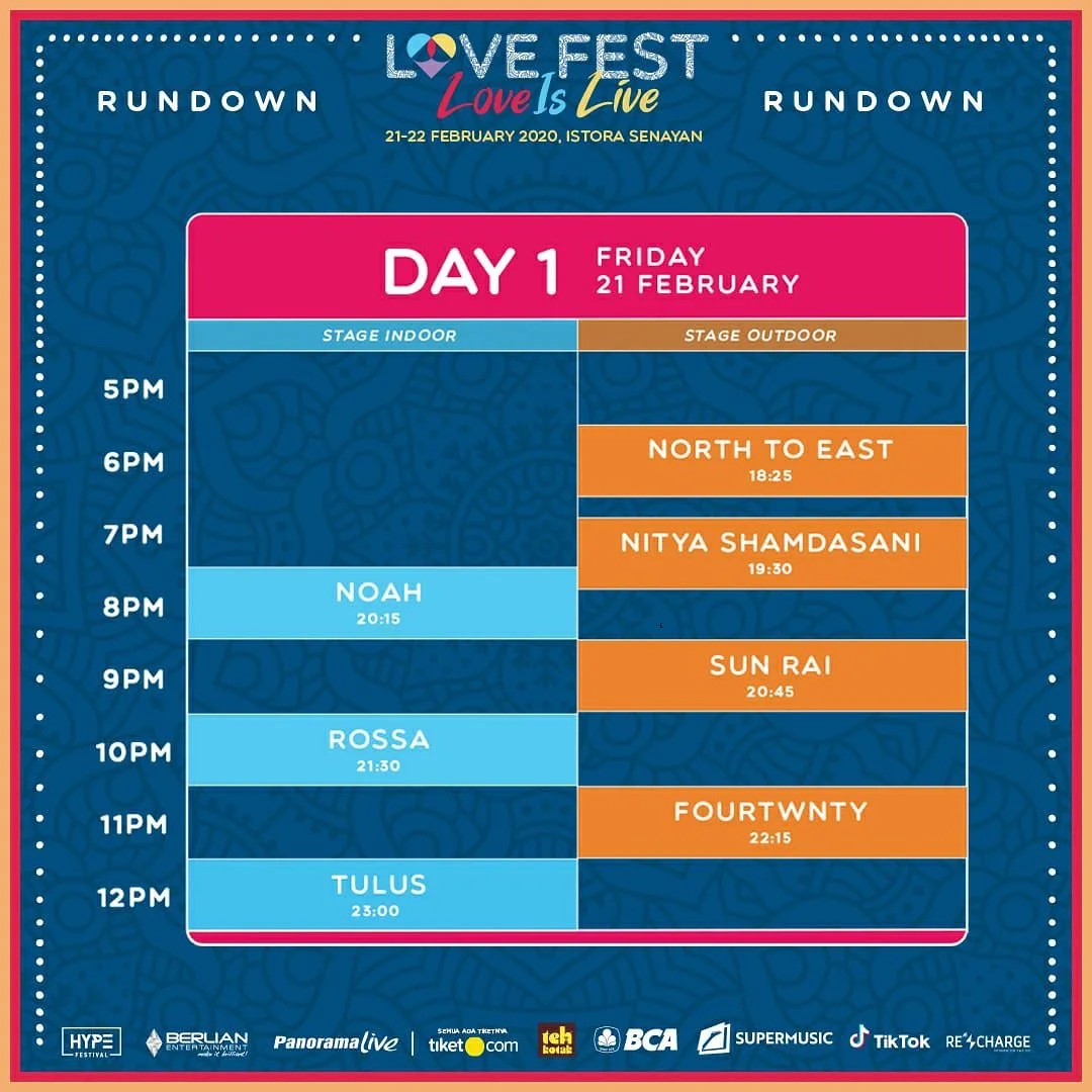 Rundown Day 1 (21 Feb)